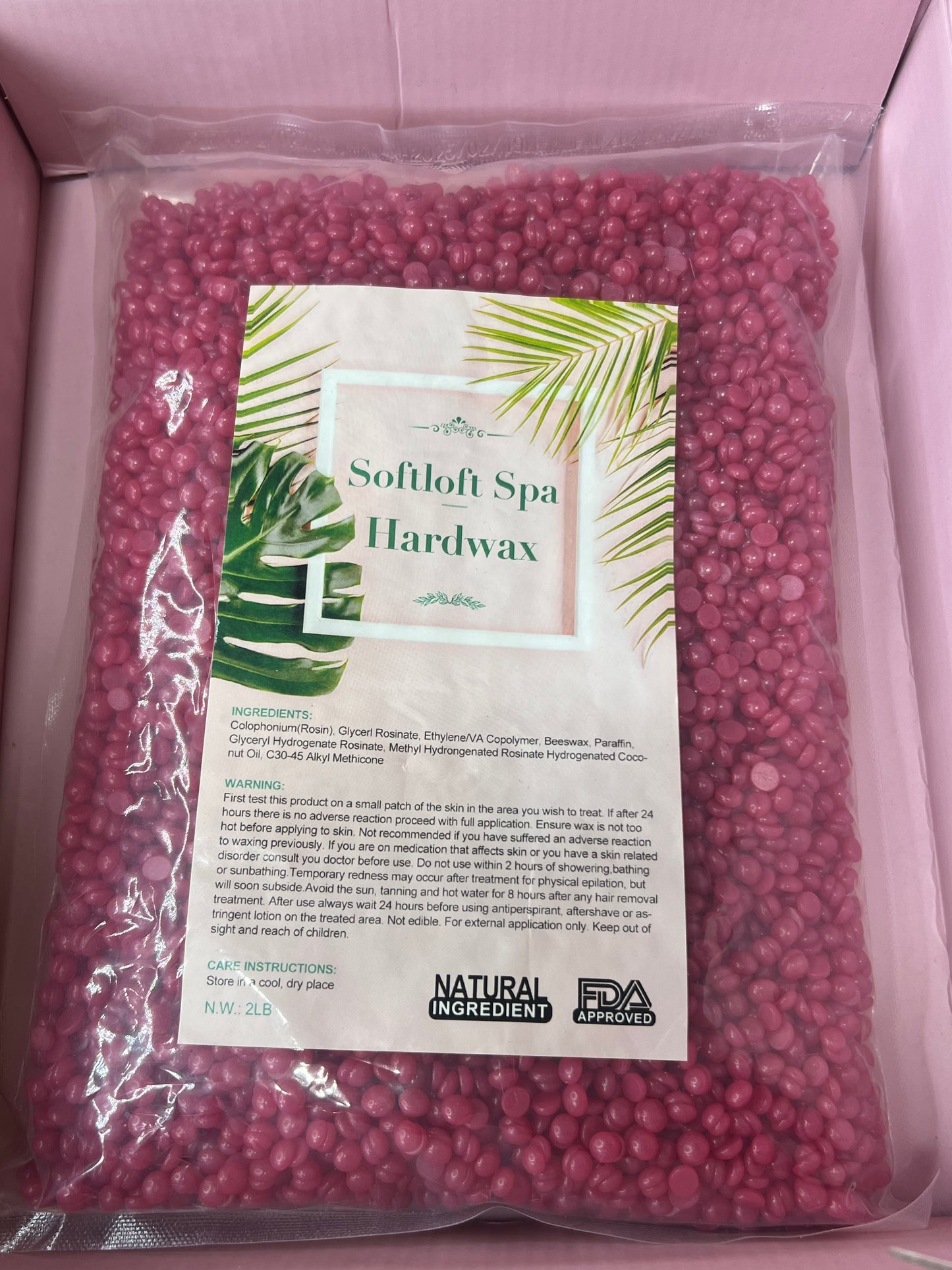 Hard wax (pink) 2.2 lb