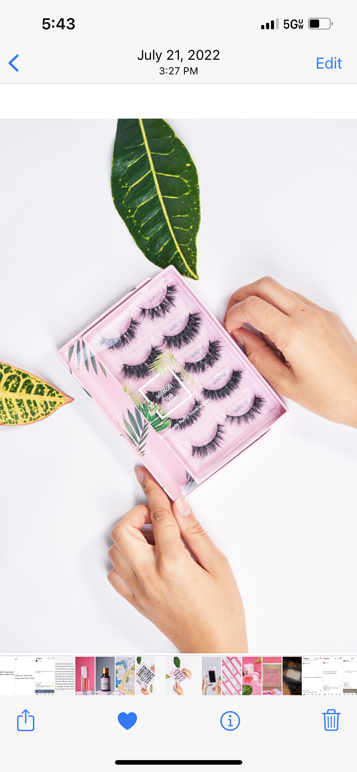 5 pcs mink lashes