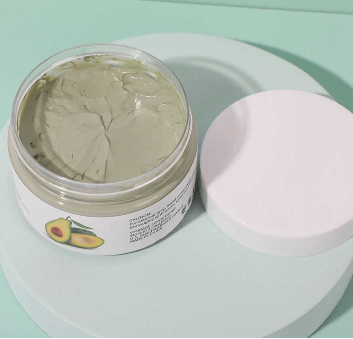 Avocado mud mask